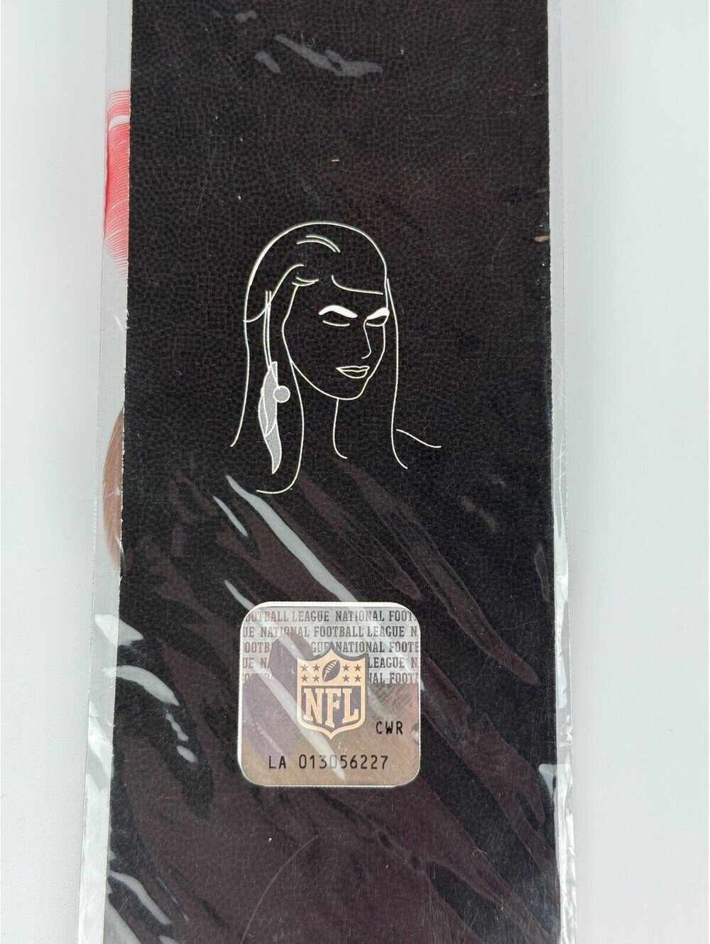 San Francisco 49ers NFL Fan Feathers Clip-In Hair Extension Red White Brown New - Picture 4 of 5